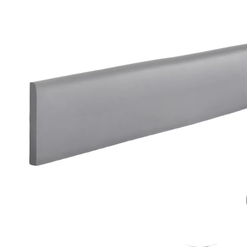 Sockelleistenverkleidung 5 m selbstklebender Fußleisten-Wandaufkleber, dekorativer weicher Draht, Antikollisions-Wandecklinie for Schlafzimmer und Zimmer(Grey 0.5cm thick,6cm wide) von GIYXHU