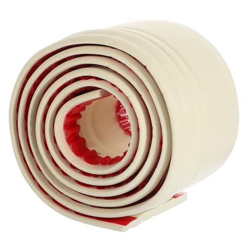 Sockelleistenverkleidung 5PCS Hintergrund Wand Sockelleiste Bordüre Keramikfliese Baseboard verdicktes selbstklebendes Aufkleberband weiß(White) von GIYXHU