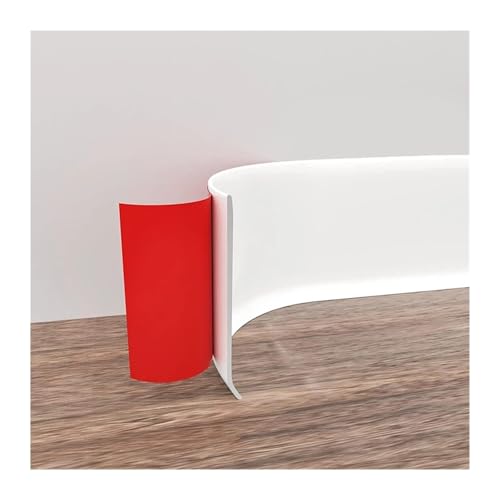 Sockelleistenverkleidung PVC-Sockellinie-Grenze, selbstklebender Haushaltsdekorationsaufkleber, Hintergrund, Wohnzimmer, Fußleiste, Dekor, Wandaufkleber(Width 10cm) von GIYXHU