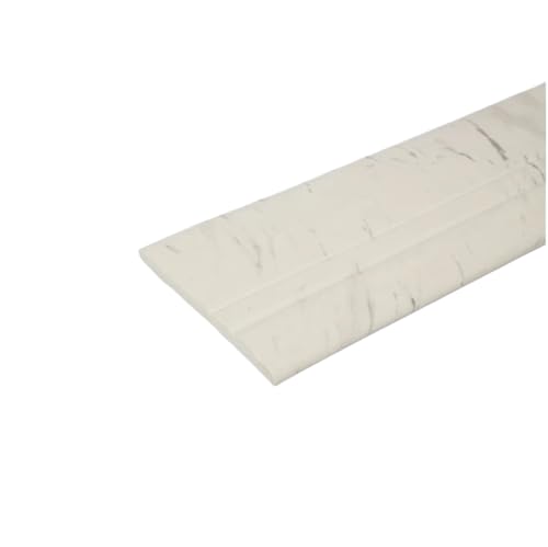 Sockelleistenverkleidung Selbstklebende Fußleiste for Schlafzimmer und Wohnzimmer, dreidimensionale Ecklinie, weicher Wandaufkleber, wasserdichte Taille(L - Jazz White 3.0M) von GIYXHU