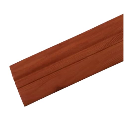 Sockelleistenverkleidung Selbstklebende Fußleiste for Schlafzimmer und Wohnzimmer, dreidimensionale Ecklinie, weicher Wandaufkleber, wasserdichte Taille(L - brown wood 3.0M) von GIYXHU