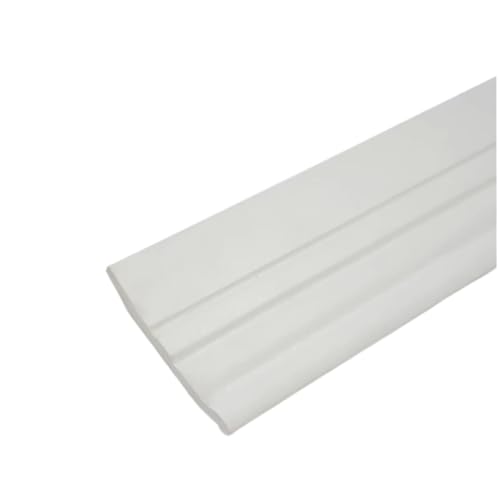 Sockelleistenverkleidung Selbstklebende Fußleiste for Schlafzimmer und Wohnzimmer, dreidimensionale Ecklinie, weicher Wandaufkleber, wasserdichte Taille(S - white 3.0M) von GIYXHU
