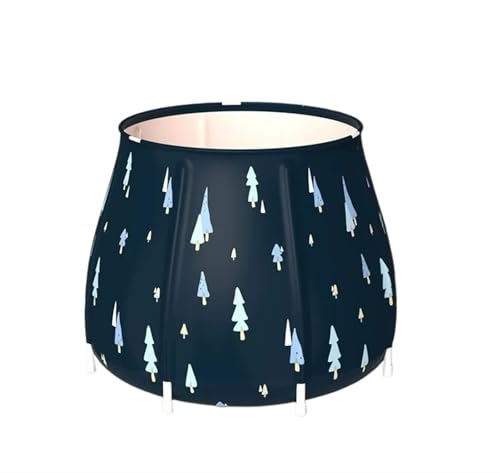 Tragbare Badewanne, zusammenklappbarer Badeeimer, Erwachsenen-Haushaltswanne, Familienbadewanne, faltbare Badewanne(Green-70cm) von GIYXHU