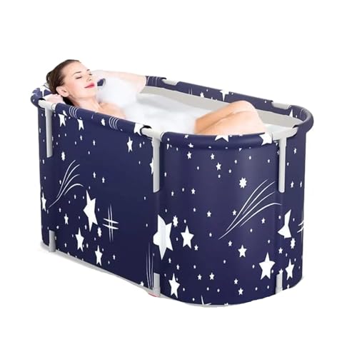 Tragbare Klappbadewanne for Erwachsene, große Kunststoffbadewanne, Badeeimer, isolierte Badebadewanne, faltbare Badewanne von GIYXHU