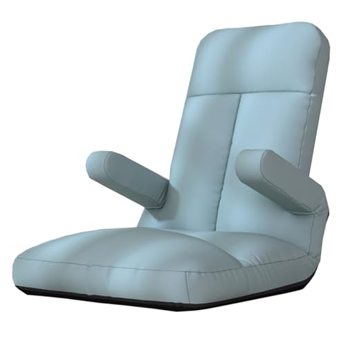 Bodenstuhl Faltbar Schlafsessel Mit 5-Fach Verstellbarer Rückenlehne Bodensessel Gaming Mit Armlehnen Faules Sofa Meditationsstuhl Fensterstuhl Mit Rückenlehne(Groen) von GIZNXBA