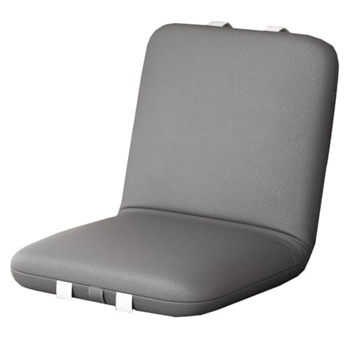 Bodenstuhl Faltbar Schlafsessel Mit 5-Fach Verstellbarer Rückenlehne Faules Sofa Meditationsstuhl Fensterstuhl Für Wohnzimmer, Schlafzimmer Bodensessel Gaming Mit Kissen Zum Lesen(Gray A) von GIZNXBA