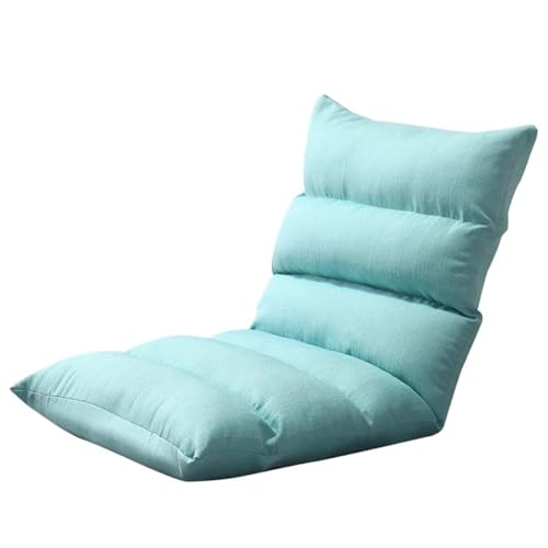 GIZNXBA Bodenstuhl Faltbar Schlafsessel Mit 5-Fach Verstellbarer Rückenlehne Bodensessel Gaming Innenraum-Sofa Aus Leinenstoff, Gepolstert, Für Erwachsene, Für Wohnzimmer Und Schlafzimmer(Style 1) von GIZNXBA