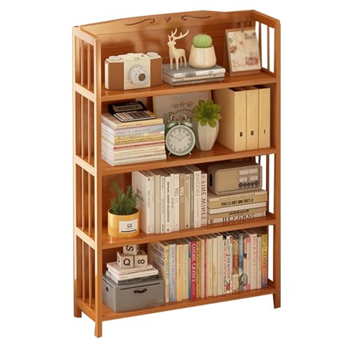 GIZNXBA Ecke Bücherregal Holz Modernes Bodenstehendes Bücher Regal Schrank Aufbewahrungsregale Organizer Stehendes Regal Für Schlafzimmer, Wohnzimmer, Büro, Küche(50x113cm) von GIZNXBA
