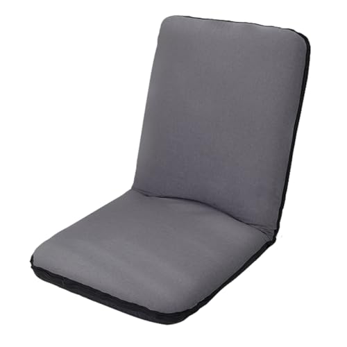 GIZNXBA Faules Sofa Meditationsstuhl Fensterstuhl Mit 5-Fach Verstellbarer Rückenlehne Bodenstuhl Faltbar Schlafsessel Zum Lesen Bodensessel Erwachsene Für Wohnzimmer(Grey C) von GIZNXBA