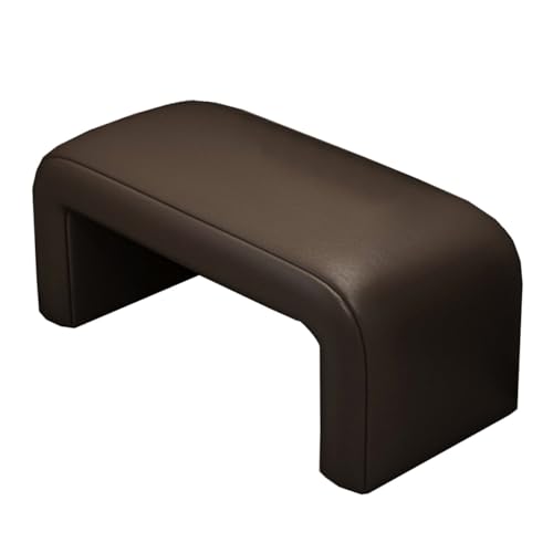 GIZNXBA Gepolsterte Schlafzimmerbank Bettbank Sitzhocker Moderne Eingangshalle Lederfußstütze Polsterhocker Schminktischhocker Fußhocker Mit Weicher Polsterung Für Wohnzimmer(Black,60cm) von GIZNXBA