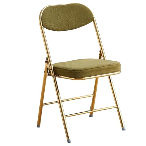 GIZNXBA Klappbarer Bürostuhl Mit Ergonomischer Rückenlehne Stapelbare Konferenzraumstühle Mit Metallgestell Tragbare Klappstühle Bürostuhl Für Gäste, Empfang Und Besprechungen(Green A) von GIZNXBA