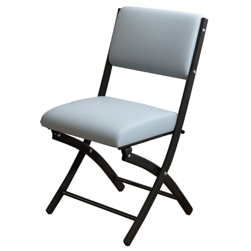 GIZNXBA Klappstühle Mit Gepolstertem Sitz Und Rückenlehne Klappbarer Küchenstuhl Aus Metallstahl Stapelbarer Gaststuhl Für Den Innen- Und Außenbereich(/Blue,A) von GIZNXBA
