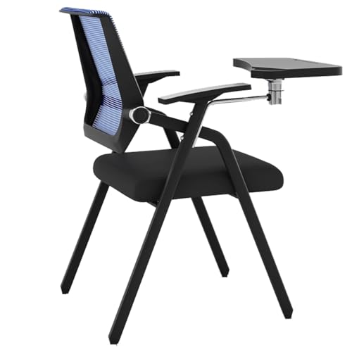 GIZNXBA Klappstuhl Aus Netzgewebe Mit Armlehnen Stapelbare Besucherstühle Für Büros Klappbare Konferenzstühle Mit Armlehnen Und Lendenwirbelstütze(Blue A,1pcs) von GIZNXBA