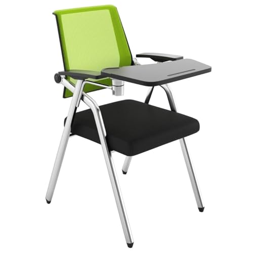 GIZNXBA Klappstuhl Aus Netzgewebe Mit Armlehnen Stapelbare Besucherstühle Für Büros Klappbare Konferenzstühle Mit Armlehnen Und Lendenwirbelstütze(Green B,1pcs) von GIZNXBA