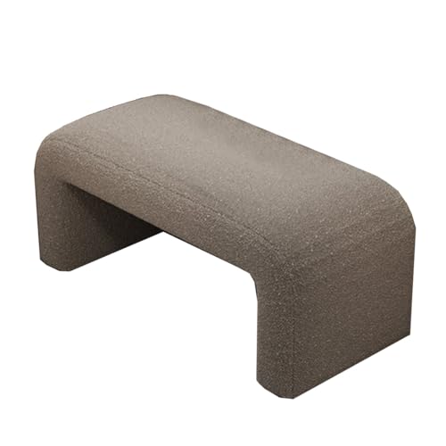 GIZNXBA Rechteckige Ottomane-Bank In Beige Fußhocker-Ottomane Moderne Bettbank Gepolsterte Fußstütze Für Sofa Fußhocker Für Wohnzimmer, Schlafzimmer(Grey,60cm) von GIZNXBA