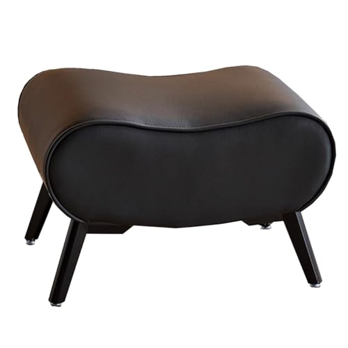 GIZNXBA Rechteckige Sitzhocker Beige Kleiner Fußhocker Gepolstert Für Das Wohnzimmer Pouf Hocker Aus Leder Für Den Schminktisch, Das Schlafzimmer Oder Den Eingangsbereich(Black,A) von GIZNXBA