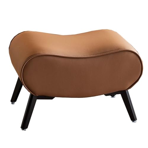 GIZNXBA Rechteckige Sitzhocker Beige Kleiner Fußhocker Gepolstert Für Das Wohnzimmer Pouf Hocker Aus Leder Für Den Schminktisch, Das Schlafzimmer Oder Den Eingangsbereich(Bruin,B) von GIZNXBA