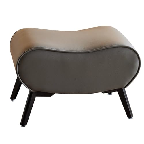 GIZNXBA Rechteckige Sitzhocker Beige Kleiner Fußhocker Gepolstert Für Das Wohnzimmer Pouf Hocker Aus Leder Für Den Schminktisch, Das Schlafzimmer Oder Den Eingangsbereich(Grey,A) von GIZNXBA