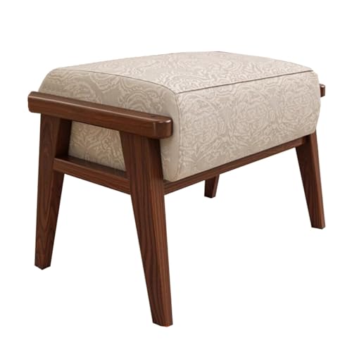 GIZNXBA Rechteckige Sitzhocker Grau Mit Holzbeinen Kleiner Fußhocker Gepolstert Für Unter Den Schreibtisch Oder Vor Das Sofa Pouf Hocker Polsterhocker Für Schlafzimmer, Wohnzimmer GIZNXBA Rechteckige Sitzhocker Grau Mit Holzbeinen Kleiner Fußhocker Gepolstert Für Unter Den Schreibtisch Oder Vor Das Sofa Pouf Hocker Polsterhocker Für Schlafzimmer, Wohnzimmer von GIZNXBA