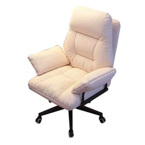 GIZNXBA Schreibtischstuhl Bürostuhl Ergonomisch Gaming Liegesofa Freizeit Fauler Stuhl Chefsessel Computerstuhl Ergonomisch Rückenlehne Bequem Recliner Schlafzimmer Schreibtisch Drehsessel(/Beige,A) GIZNXBA Schreibtischstuhl Bürostuhl Ergonomisch Gaming Liegesofa Freizeit Fauler Stuhl Chefsessel Computerstuhl Ergonomisch Rückenlehne Bequem Recliner Schlafzimmer Schreibtisch Drehsessel(/Beige,A) von GIZNXBA