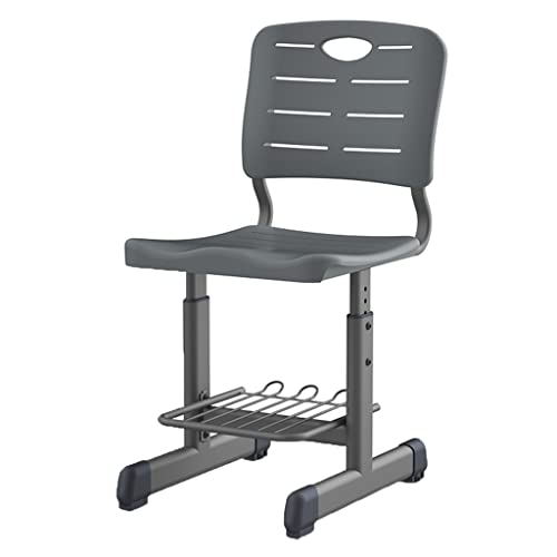 GIZNXBA Schreibtischstuhl Für Kinder Und Jugendliche, Höhenverstellbarer Kinderschreibtischstuhl, Heimarbeitsstuhl Für Kinder, Mit Ergonomischer Rückenlehne, Für Die Schule (Color : /Dark Gray) von GIZNXBA