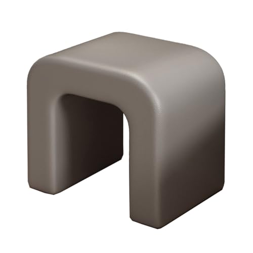 GIZNXBA Sitzhocker Schwarz Gepolsterte Ottomane-Bank Moderner Fußhocker Gepolstert Polsterhocker Mit Weicher Polsterung Bettende Für Wohnzimmer, Schlafzimmer, Eingangsbereich(/Gray A) von GIZNXBA