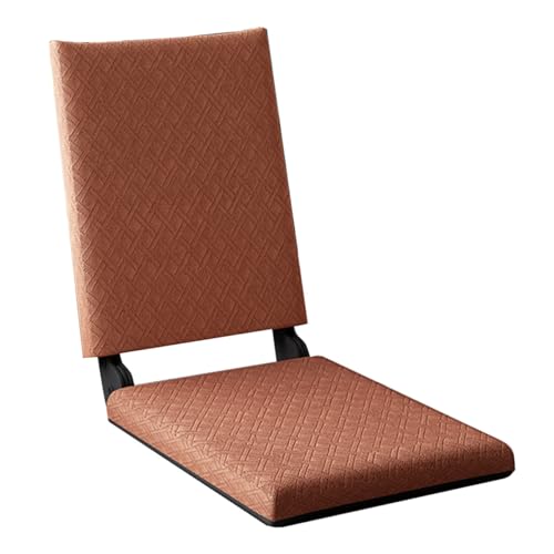 GIZNXBA Verstellbarer Bodenstuhl Mit Rückenlehne Faltbar Faules Sofa Meditationsstuhl Fensterstuhl Mit 5 Verstellbaren Positionen Klappbare Gaming-Sessel Für Wohnzimmer, Schlafzimmer(Bruin,B) von GIZNXBA