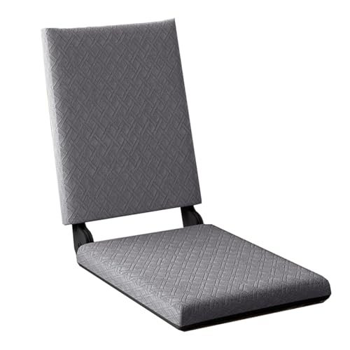 GIZNXBA Verstellbarer Bodenstuhl Mit Rückenlehne Faltbar Faules Sofa Meditationsstuhl Fensterstuhl Mit 5 Verstellbaren Positionen Klappbare Gaming-Sessel Für Wohnzimmer, Schlafzimmer(Grey,B) von GIZNXBA