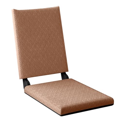 GIZNXBA Verstellbarer Bodenstuhl Mit Rückenlehne Faltbar Faules Sofa Meditationsstuhl Fensterstuhl Mit 5 Verstellbaren Positionen Klappbare Gaming-Sessel Für Wohnzimmer, Schlafzimmer(Khaki,A) von GIZNXBA