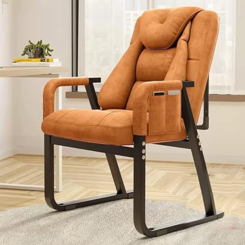 Lesesessel Loungesessel Stuhl Polstersessel Relaxsessel Moderner Liegestuhl Für Erwachsene Liegendes Flaches Sofa Lesestuhl Rückenlehne Anpassung Gemütlicher Stuhl Für Schlafzimmer Innen ( Color : /Or von GIZNXBA