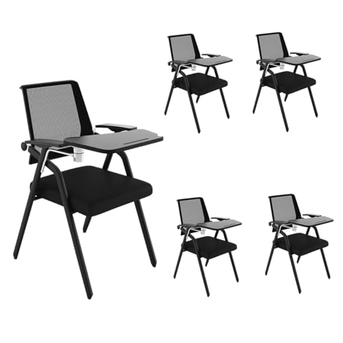 Mesh-Bürostuhl Ergonomischer Schreibtischstuhl Tablet-Sessel Mit Schreibtisch Für Erwachsene Klappbare Stühle Für Den Gewerblichen Gebrauch Mit Schreibplatte Konferenzstuhl Für Schüler(Black,5pcs) Mesh-Bürostuhl Ergonomischer Schreibtischstuhl Tablet-Sessel Mit Schreibtisch Für Erwachsene Klappbare Stühle Für Den Gewerblichen Gebrauch Mit Schreibplatte Konferenzstuhl Für Schüler(Black,5pcs) von GIZNXBA