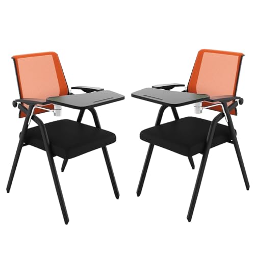 Mesh-Bürostuhl Ergonomischer Schreibtischstuhl Tablet-Sessel Mit Schreibtisch Für Erwachsene Klappbare Stühle Für Den Gewerblichen Gebrauch Mit Schreibplatte Konferenzstuhl Für Schüler(Orange,2pcs) Mesh-Bürostuhl Ergonomischer Schreibtischstuhl Tablet-Sessel Mit Schreibtisch Für Erwachsene Klappbare Stühle Für Den Gewerblichen Gebrauch Mit Schreibplatte Konferenzstuhl Für Schüler(Orange,2pcs) von GIZNXBA