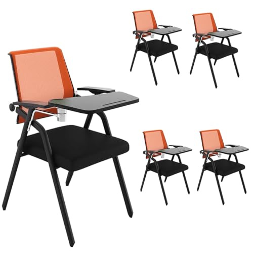 Mesh-Bürostuhl Ergonomischer Schreibtischstuhl Tablet-Sessel Mit Schreibtisch Für Erwachsene Klappbare Stühle Für Den Gewerblichen Gebrauch Mit Schreibplatte Konferenzstuhl Für Schüler(Orange,5pcs) Mesh-Bürostuhl Ergonomischer Schreibtischstuhl Tablet-Sessel Mit Schreibtisch Für Erwachsene Klappbare Stühle Für Den Gewerblichen Gebrauch Mit Schreibplatte Konferenzstuhl Für Schüler(Orange,5pcs) von GIZNXBA