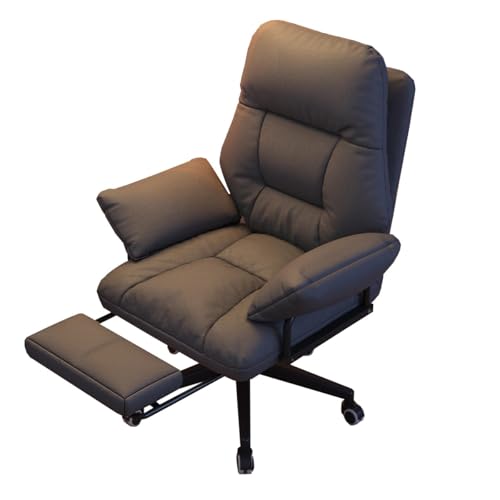Schreibtischstuhl Bürostuhl Ergonomisch Gaming Liegesofa Freizeit Fauler Stuhl Chefsessel Computerstuhl Ergonomisch Rückenlehne Bequem Recliner Schlafzimmer Schreibtisch Drehsessel(/Dark Gray,With foo Schreibtischstuhl Bürostuhl Ergonomisch Gaming Liegesofa Freizeit Fauler Stuhl Chefsessel Computerstuhl Ergonomisch Rückenlehne Bequem Recliner Schlafzimmer Schreibtisch Drehsessel(/Dark Gray,With foo von GIZNXBA