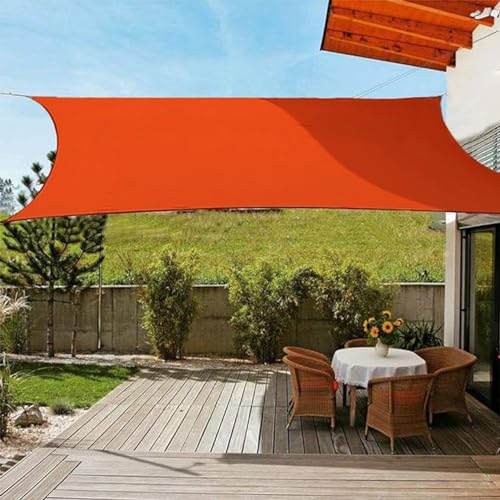 Sonnensegel Rechteckig Wasserdicht Oxford-Stoff Sonnenschutz Garten Balkon Und Terrasse 95% UV Schutz Hoch Dichte Gewebe Wasserdurchlässig Für Patio Pergola Hinterhofa,D,2.5x2.5m von GImLy