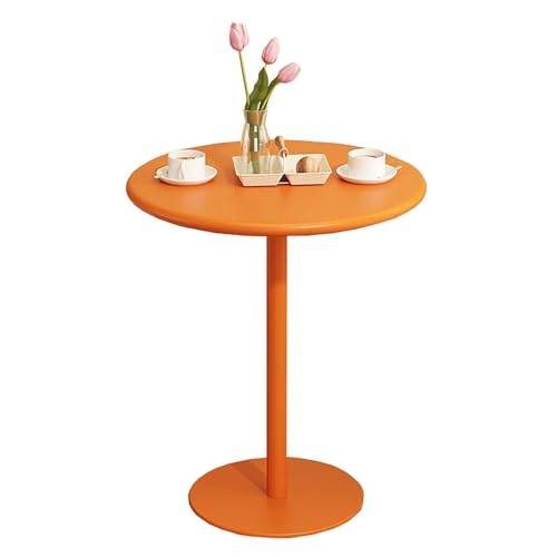 GJ Iron Leisure Kleiner runder Tisch, nordischer minimalistischer Mini-Ecktisch/Nachmittagsteetisch, Leichter Luxus-Sofa-Beistelltisch, Couchtisch (Color : B, Size : 40x40x62cm) von GJ