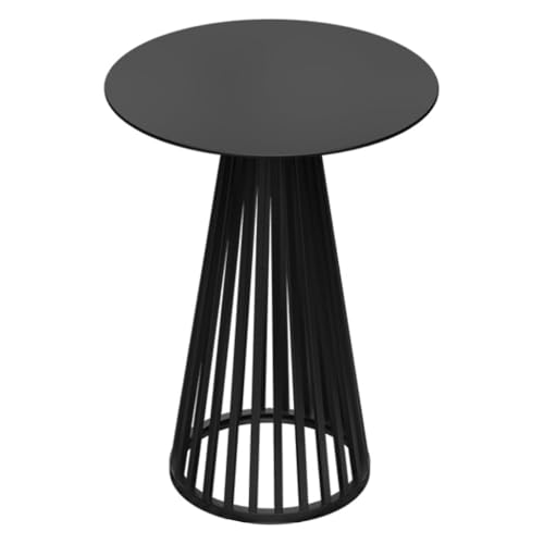 GJ Kleiner runder Beistelltisch fürs Wohnzimmer, moderner Goldener Getränketisch, Akzenttisch aus Metall, for kleines Wohnzimmer, Schlafzimmer, Balkon(B) von GJ