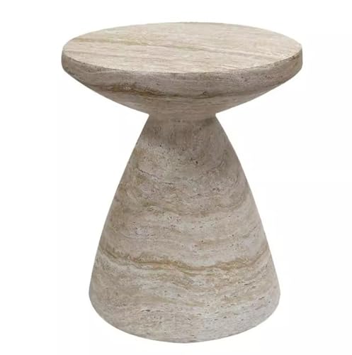GJ Runder Beistelltisch, moderner kreativer Nachttisch, Leichter Terrassen-Beistelltisch, Mini-Hocker for drinnen und draußen for Wohnzimmer, Schlafzimmer, Terrasse, Garten(45CM) von GJ
