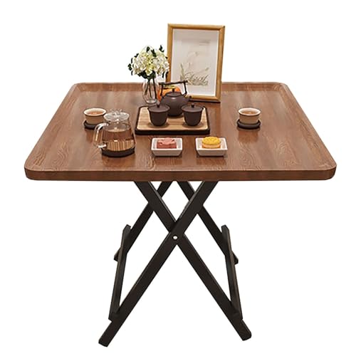 GJ Wohnzimmertisch im nordischen Stil, klappbarer Couchtisch, rustikaler Snacktisch, moderner und einfacher Kleiner quadratischer Tisch, Handmassage-Mahjong-Tisch (Color : A, Size : 60X60X74CM) von GJ