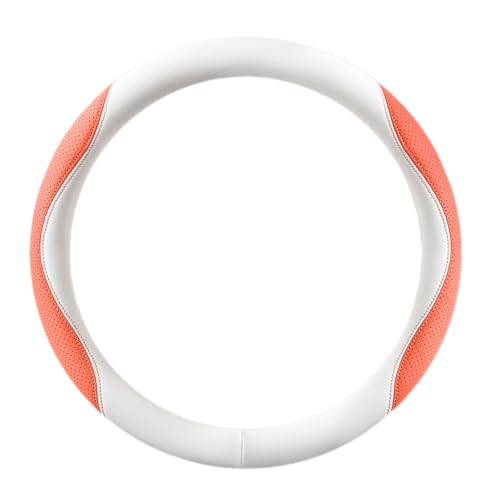 GJBHN Auto Lenkradbezug für Dodge Charger Sixpack 2024 Anti Rutsch Lenkrad Abdeckung Lenkradschoner Auto Lenkradhülle Lenkradabdeckung,Type O- White orange von GJBHN