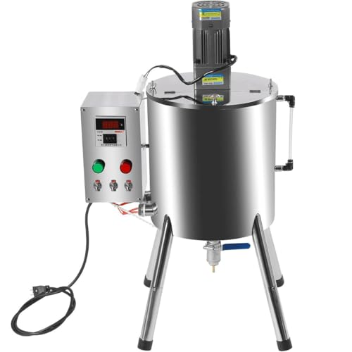 GJBMXSM 15 L/30 L Heiz-Misch-Abfüllmaschine Rührbehälter, Flüssigpasten-Lippenstiftfüller, Abfüllgeschwindigkeit 20-45 Flaschen/Min Zum Auflösen Und Abfüllen Von Cremes Und Flüssigkeiten,30L von GJBMXSM