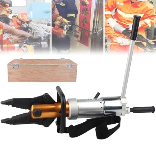GJBMXSM Hochleistungs-Hydraulik-Rettungszange Mit 360°-Drehung, 18-T -Schere, 5,5-T-Spreizung, 160-Mm-öffnung, Zum Schneiden Von Metall, Rohren, Fahrzeugteilen, Hydraulischer Spreizzangenschneider von GJBMXSM
