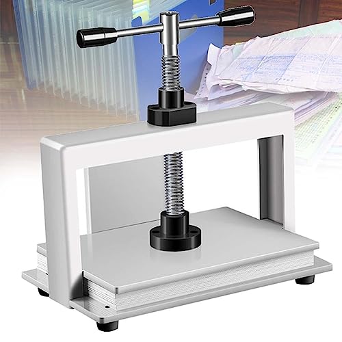 GJBMXSM Manuelle Papierpresse für Papier im A4/A3-Format, Flachdrücken Maschine, 8cm Dicker Stahlrahmen, manuelle Flachpapierpresse, Buchpresse zur Papierherstellung,A4 von GJBMXSM