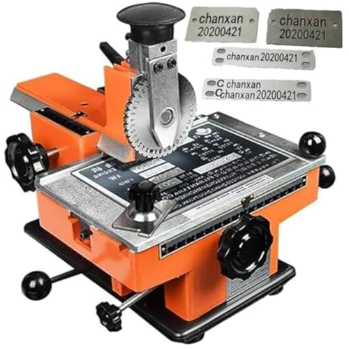 GJBMXSM Metall-Stempelprägemaschine,Halbautomatische Metall-Namensschild-Prägemaschine,Zahlen- und Buchstaben-Stempeldrucker Prägung von Hundemarken,Namensschildern und Karten,4mm GJBMXSM Metall-Stempelprägemaschine,Halbautomatische Metall-Namensschild-Prägemaschine,Zahlen- und Buchstaben-Stempeldrucker Prägung von Hundemarken,Namensschildern und Karten,4mm von GJBMXSM