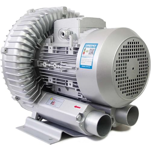 GJBMXSM Regeneratives Gebläse, Einphasige Gasringverdichter Gasringturbine Seitenkanalverdichter120W/180W/250W/350W/550W/750W/1100W, Für Abwasserbelüftung Aquarium Fischteich,120W/0.16HP von GJBMXSM