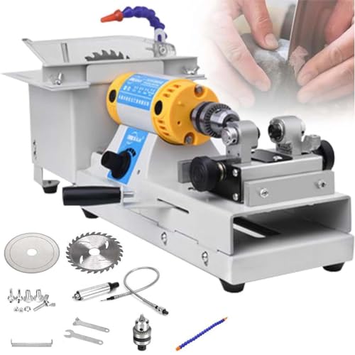 Lapidary-Tischsäge – Edelsteinpolier-Puffermaschine – multifunktionale Schleifmaschine mit Einstellbarer Geschwindigkeit, Stein Schneidemaschine – Schleifen/Schneiden/Bohren Lapidary-Tischsäge – Edelsteinpolier-Puffermaschine – multifunktionale Schleifmaschine mit Einstellbarer Geschwindigkeit, Stein Schneidemaschine – Schleifen/Schneiden/Bohren von GJBMXSM