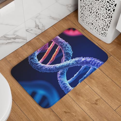 DNA Genetic Helix Fußmatte Willkommens-Fußmatte, rutschfest, saugfähig, Badteppich, weich, waschbar, Bodenmatte, moderner Teppich für stilvolle Küche, Schlafzimmer, Badezimmer, Dekoration, 40,6 x 61 DNA Genetic Helix Fußmatte Willkommens-Fußmatte, rutschfest, saugfähig, Badteppich, weich, waschbar, Bodenmatte, moderner Teppich für stilvolle Küche, Schlafzimmer, Badezimmer, Dekoration, 40,6 x 61 von GJHKSSVB