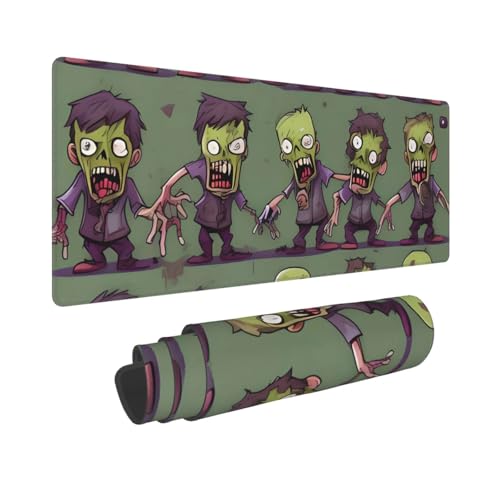 Großes Gaming-Mauspad, 30,5 x 80 cm, erweitertes XXL-Mauspad mit genähten Kanten, rutschfeste, lange Schreibtischunterlage, viele Zombie-Schreibtischunterlagen für Tastatur, Zuhause, Büro, Gaming Großes Gaming-Mauspad, 30,5 x 80 cm, erweitertes XXL-Mauspad mit genähten Kanten, rutschfeste, lange Schreibtischunterlage, viele Zombie-Schreibtischunterlagen für Tastatur, Zuhause, Büro, Gaming von GJHKSSVB