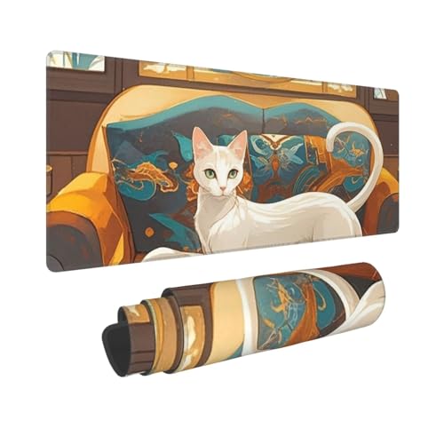 Großes Gaming-Mauspad, 30,5 x 80 cm, erweitertes XXL-Mauspad mit genähten Kanten, rutschfeste, lange Schreibtischunterlage aus Filz, Shiba Inu, Schreibtischunterlage für Tastatur, Zuhause, Büro Großes Gaming-Mauspad, 30,5 x 80 cm, erweitertes XXL-Mauspad mit genähten Kanten, rutschfeste, lange Schreibtischunterlage aus Filz, Shiba Inu, Schreibtischunterlage für Tastatur, Zuhause, Büro von GJHKSSVB