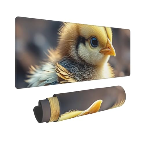 Großes Gaming-Mauspad, 30,5 x 80 cm, erweitertes XXL-Mauspad mit genähten Kanten, rutschfeste, lange Schreibtischunterlage mit Huhn, Küken, Schreibtischunterlage für Tastatur, Zuhause, Büro, Gaming Großes Gaming-Mauspad, 30,5 x 80 cm, erweitertes XXL-Mauspad mit genähten Kanten, rutschfeste, lange Schreibtischunterlage mit Huhn, Küken, Schreibtischunterlage für Tastatur, Zuhause, Büro, Gaming von GJHKSSVB